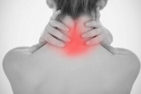 dolore al rachide cervicale dovuto all'osteocondrosi