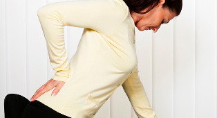 Il mal di schiena della donna